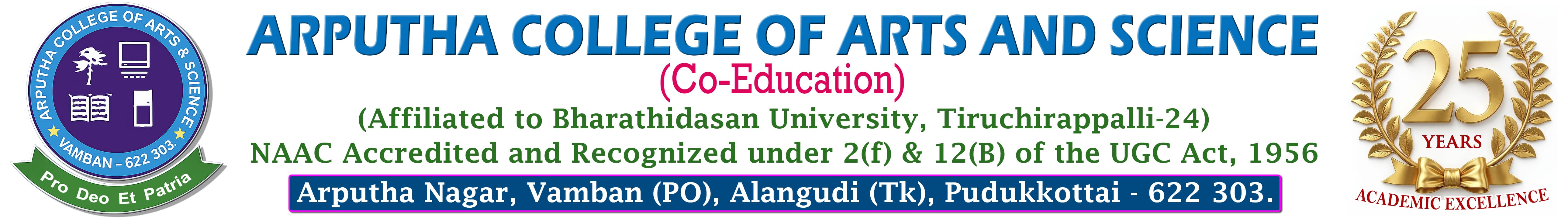 Arputha College of Arts and Science, Vamban-622303.